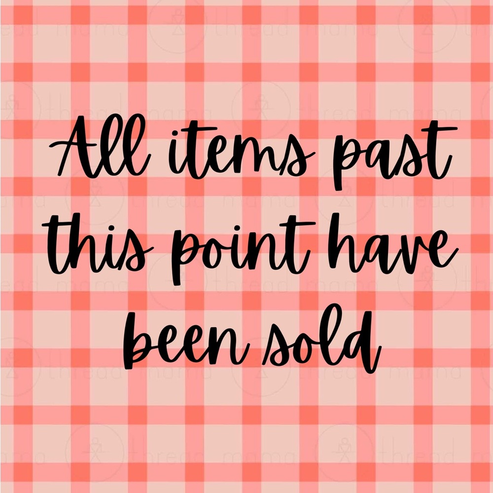 Items beyond this point are sold